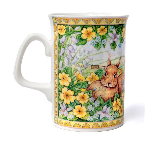 Vintage Royal Doulton Expressions Bone China Mug Woodland Bunnies 90s Coffee Tea - Picture 5 of 6